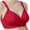 Red-A, variant on Mrat Push Up Bra Woman'S Embroidered Glossy Comfortable Breathable Bra Underwear No Rims Training Bras for Women Plus Size S-1997 Red-A 44