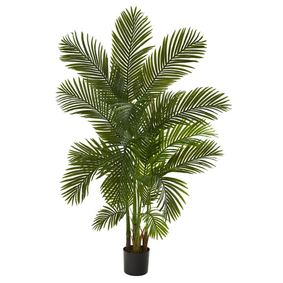 Nearly Natural 6' Areca Palm Artificial Tree, Green