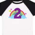 thumbnail image 4 of Inktastic 2nd Birthday Rainbow Cute Girls Girls Toddler T-Shirt, 4 of 5