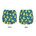 thumbnail image 6 of Goofa Rubber Duck Printed Women 2 in 1 Running Shorts,Quick Dry Athletic Workout Shorts,High Waisted Athletic Shorts with Liner Pockets-, 6 of 9