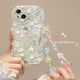 thumbnail image 2 of Cute 3D Flower Bracelet Wrist Chain Lanyard Clear Soft Phone Case for iphone 13 14 Pro Max 11 12 XR XS X 7 8 Plus 14 Back Cover, 2 of 5