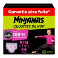 thumbnail image 2 of Ninjamas Girls Bedwetting Nighttime Underwear, Size S/M (38-70 lbs), 2 of 26