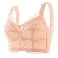 thumbnail image 4 of Cathalem Full Coverage Bralettes Ultra Comfort T-Shirt Bra with Extra Bra Extender Wemon's Bras Full Coverage(Beige,100C), 4 of 5
