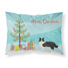 Border Collie Christmas Tree Fabric Standard Pillowcase-30 x 20.5-