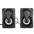 thumbnail image 2 of Altavoces de escritorio con alimentación USB, altavoces de escritorio X2 Altavoces USB para computadora doméstica Accesorios para computadora Funciones mejoradas, 2 of 12