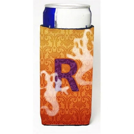 

Halloween Ghosts Monogram Initial Letter R Michelob Ultra s For Slim Cans