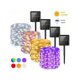 thumbnail image 1 of 1pc Solar Powered Led Copper Wire String Lights With Remote Control For Christmas, Balcony, Garden, Yard Decoration, 1 of 5