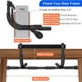 thumbnail image 5 of DZORUN Pull Up Bar for Doorway Upper Body Doorframe Chin-Up Bar Core Fitness Workout Strength Equipment Indoor Adjustable Trainer for Home Gym(Black), 5 of 7