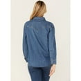 thumbnail image 4 of Levi's Women's Dark Medium Wash Sawyer Western Denim Studded Shirt - A7620-0007   US, 4 of 4