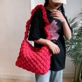 thumbnail image 4 of Bolso de mano acolchado Bolso de moda acolchado de algodón Bolso bandolera grande para mujer, 4 of 9