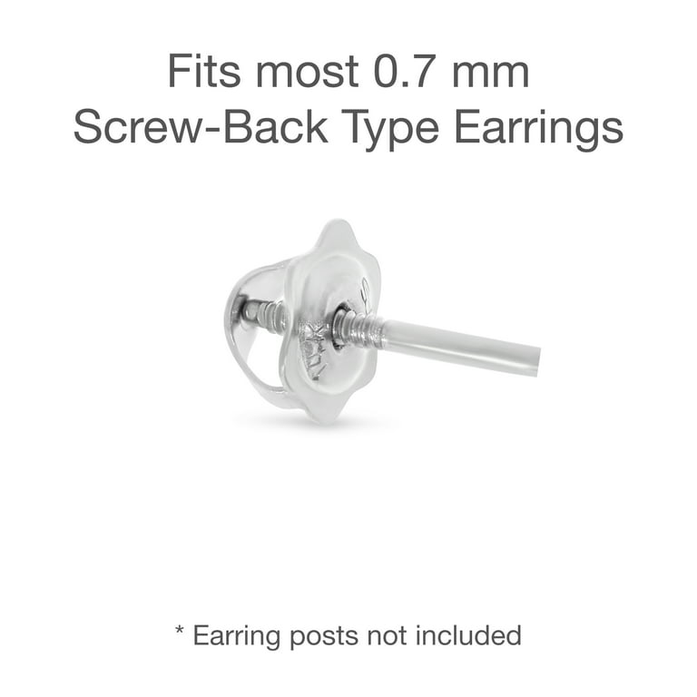 White Gold Earring Backs : Target