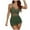 A-Green682, variant on XIAOCHA Women's V Neck Ruched Swim Dress Elegant Bathing Suit with Tie for Beach