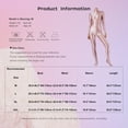 thumbnail image 3 of Eandarui Women's Shiny Oil Glossy Body Stocking Yoga One Piece Stretchy Back Zipper Full Jumpsuit Golden Coffee L, 3 of 3