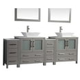 thumbnail image 5 of Vanity Art VA3130-84G 84 in. Double Sink Bathroom Vanity Set, Gray, 5 of 5