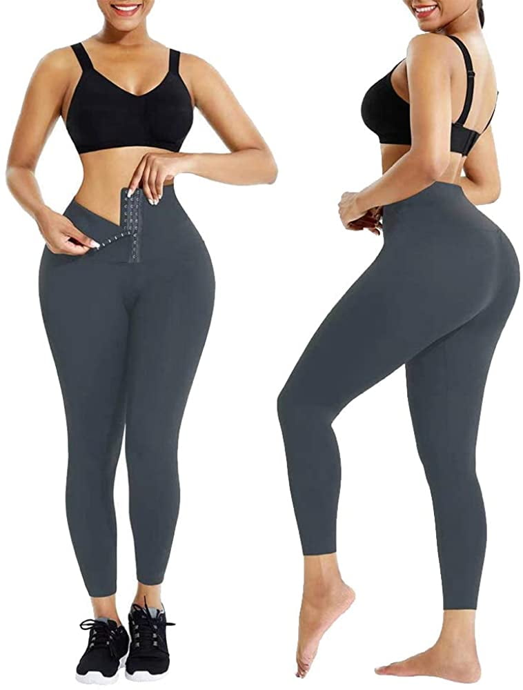 Body Therapy Supreme Thick Fleece Soft & Stretchy High Waist Shapewear Tummy Control Compression Slimming Leggings 