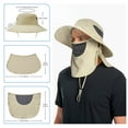 thumbnail image 5 of Men’s UPF 50+ Sun Hat with Face Cover & Neck Flap FH09, 5 of 8