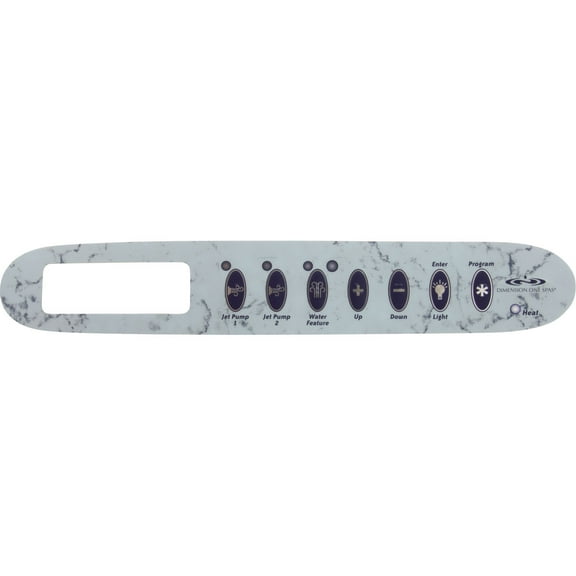Overlay, Dimension One, TSC-24/K-24, 7 Button, 2 Pump