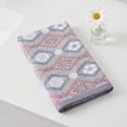 thumbnail image 5 of REGALWOVEN Cotton Geometric Floral Jacquard Hand Towel, 13 x 29 Inch Soft Absorbent Decorative Towel for Bathroom, Kitchen, Home Blue Cherry Blossom 1pk, 5 of 7
