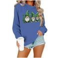 thumbnail image 5 of St. Patrick's Day Sweatshirt, Women Long Sleeve Round Neck Sweatshirt, Women's Casual St. Patrick's Day Printed Sweatshirts Tops Comfortable Crew Neck Long Sleeved Hoodie Sweatshirt, 5 of 6