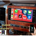 thumbnail image 1 of Car Stereo Head Unit For DODGE RAM 1500 2500 3500 2009-2012 - Android 15 (4+64GB), 7-Inch IPS Touchscreen, Support CarPlay/Android Auto + AHD Backup Camera, Microphone, FM, GPS, Mirror Link​, 1 of 9