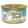 Purina Fancy Feast Seafood Feast Classic Grain Free Wet Cat Food Pate, 3 oz Can