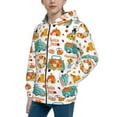 thumbnail image 2 of Sikiie Fall Pumpkins And Sunflowers Zip Up Hoodie Teenage, hoodies for Teenage, Zipper Sweatshirt Jacket for Daily, Traveling-Medium, 2 of 6