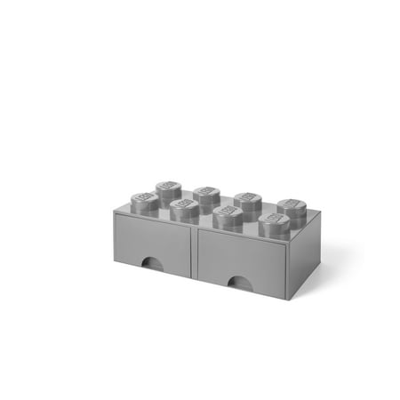 LEGO Storage Brick Drawer 8, Med Stone Grey