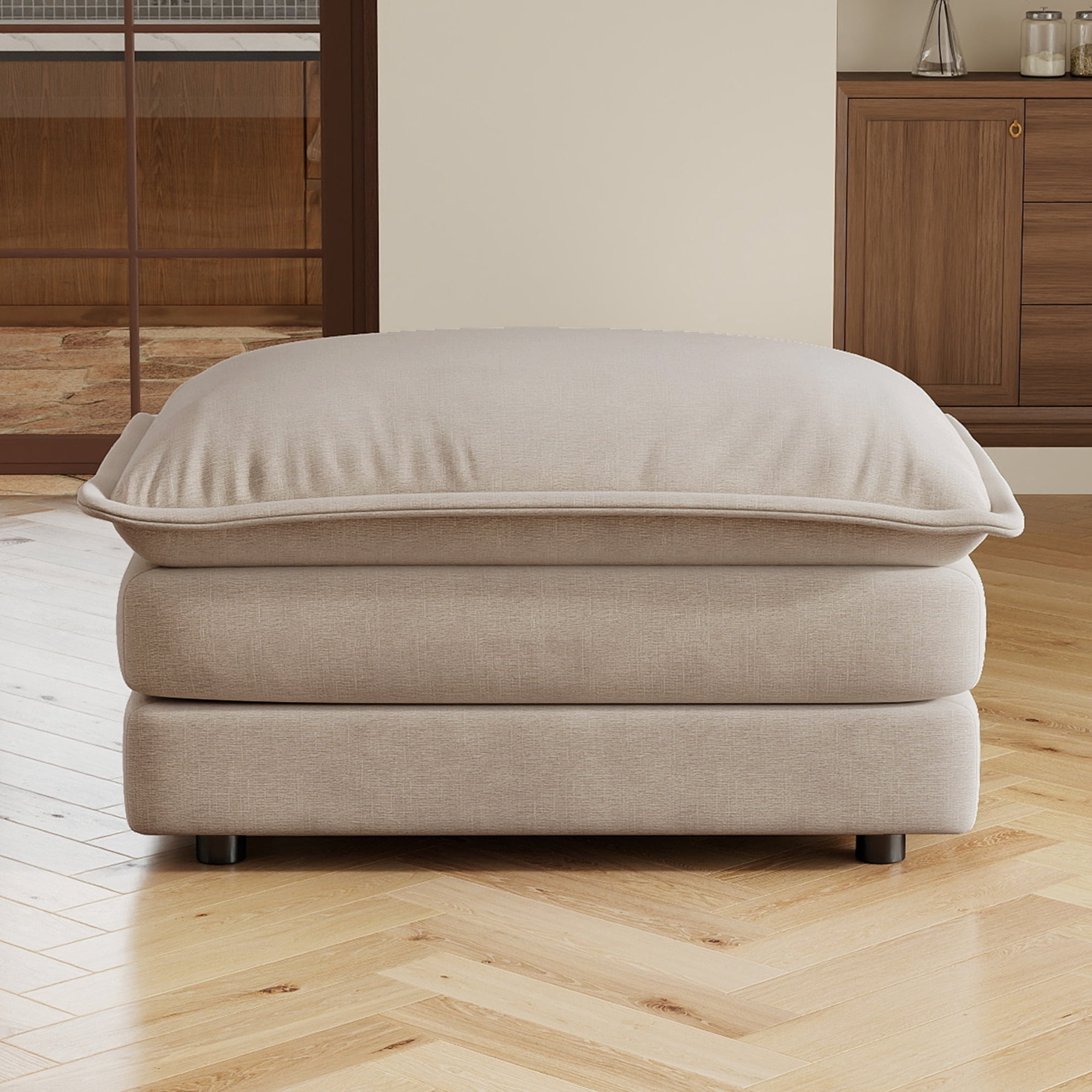 Modular Sectional Sofa Chenille Fabric Solid Wood Frame Flexible Combination for Living Room Home Theater