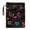 Colorful Flowers, variant on Book Organizer Bag Vintage Book Carrying Case with Waterproof Polyester Fabric Book Organzier Holder for Women 11.42 x 8.66 Inch, Colorful Flowers