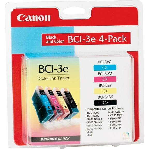 Canon® Bci3ebk (bci-3e) , 560 Page-yield, Black