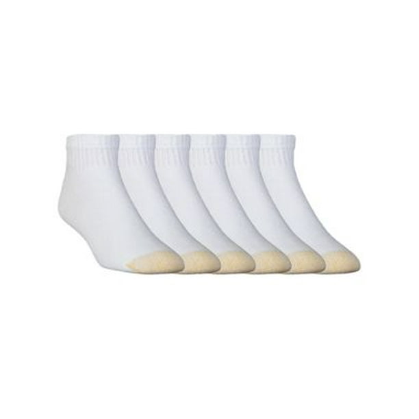 GOLDTOE Gold Toe Men's Full Cushion Cotton Quarter Socks, 6 Pairs