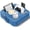 Blue, variant on Couch Cup Holder Pillow, Sofa and Bed Caddy for iPad, Kindle, Switch, Game Controller, Remotes, Phones, Small-Sized Cup & Drink Holder for Couch, Bed, Desk, Car, Beach, Bathroom Cup Holder, Pink