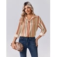 thumbnail image 5 of Zeagoo Women's Silk Button Down Shirts Long Sleeve Stain Blouses Dressy Casual Busines Spring Fall Top, 5 of 6