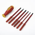 thumbnail image 4 of NEW 7pcs Electrician's Insulated Electrical Dual Head Hand Screwdriver Tool Set, 4 of 11
