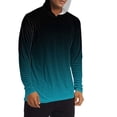 thumbnail image 3 of OHMZYZO Men's Sun Protection Hoodie Shirts Long Sleeve UPF 50+ Swim Shirt with Hood Lightweight Quick Dry Running Hiking Tops ZZ-Silver M, 3 of 7