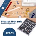 thumbnail image 2 of 32 Pcs/Ensemble Pieds de Machine à Coudre Domestique Kit de Remplacement pour Brother, 2 of 7