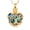 Gold/Blue, variant on Crystal Heart with Tree of Life Cremation Jewelry for Ashes Holder Urn Necklace for Ashes of Loved One