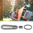 thumbnail image 4 of Key Chain Ring Buckle,  Elasticity Ergonomic Design Multifunction   Carabiner  For Family For Home For Outdoor Gray,Blue, 4 of 8