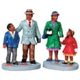 thumbnail image 2 of 2009 Going to Church Set of 2 African American Christmas Village Figurines, Made in 2009 By Brand Lemax, 2 of 2