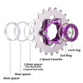 thumbnail image 2 of Cassette à Vitesse Unique pour Vélo en Acier pour Conversion de Vitesse Fixe, 2 of 11