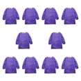 thumbnail image 4 of Delantal de para niños, delantal de pintura para niños con larga, , lavable, impermeable, para hornear y alimentar. Púrpura, 4 of 8