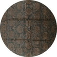 thumbnail image 1 of Ahgly Company Indoor Round Oriental Turquoise Blue Industrial Area Rugs, 8' Round, 1 of 4