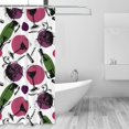 thumbnail image 2 of Shower Curtain, Wine Bottle Print No.9018 Waterproof Fabric Plastic Shower Curtain, Drying Fast Bathroom Curtain with 9 Buttonholes, Ruffle Shower Curtain 60x72in, 2 of 8
