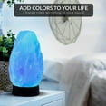 thumbnail image 3 of Himalayan Glow Multicolor USB Salt lamp (4-5lbs) with Wooden Base, 3 of 9