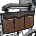 thumbnail image 5 of Ayprnig Wheelchair Side Bag with Cup Holder, Wheelchair Armrest Pouch Accessories for Walker, Rollator, Electric Scooter Wheelchairs, Fits Walkers for Seniors and Handicap, 5 of 8