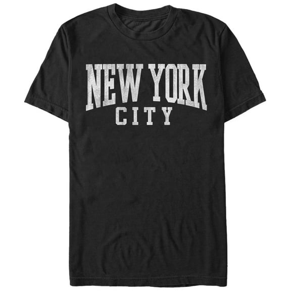 Women's CHIN UP Classic New York City Boyfriend Graphic Tee Black Large