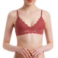 thumbnail image 1 of Aayomet Bras for Large Breasts Light Underwire T Shirt Lace Bra Convertible Straps (Red, L), 1 of 5