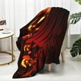 thumbnail image 6 of Gnwei Halloween Flannel Blanket Throw, Pumpkin Soft Fuzzy Plush Cozy Fleece Blankets for Couch Sofa Bed Lounging, Ideal Gifts for Kids Adults Wife Self, 50x60, 6 of 7