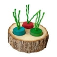 thumbnail image 2 of Juguete alimentador de forrajeo, juego de rompecabezas de madera, dispensador de golosinas, alimentación para conejitos, ratones, periquitos, animales vistoso, 2 of 8