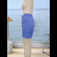 thumbnail image 7 of Omen Casual Shorts Drawstring Comfy Elastic Waist Shorts Summer Pull on Short with Pockets Royal Blue S, 7 of 7